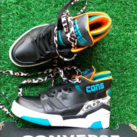 Converse ERX 260 MID Black/rapid teal/orange rindW - Picture 13 of 16
